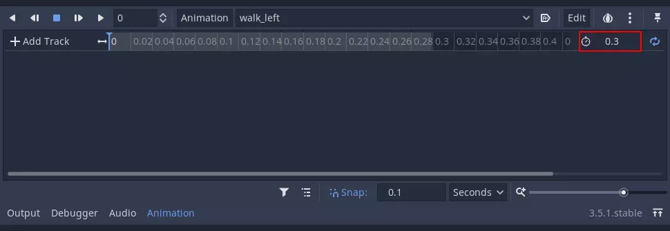 Setting the animation length