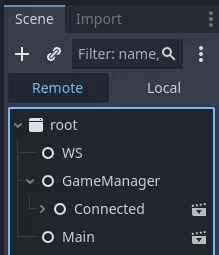 Godot scene tree