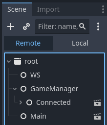 Godot scene tree